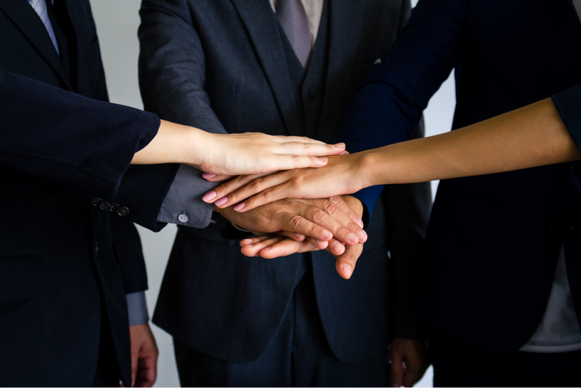 Team working together at Insugo office